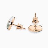 Ohrstecker 925er Sterling Silber, 18K vergoldet, White Butterfly - Lückheide