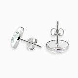 Ohrstecker 925er Sterling Silber, 18K vergoldet, Eucalyptus - Lückheide