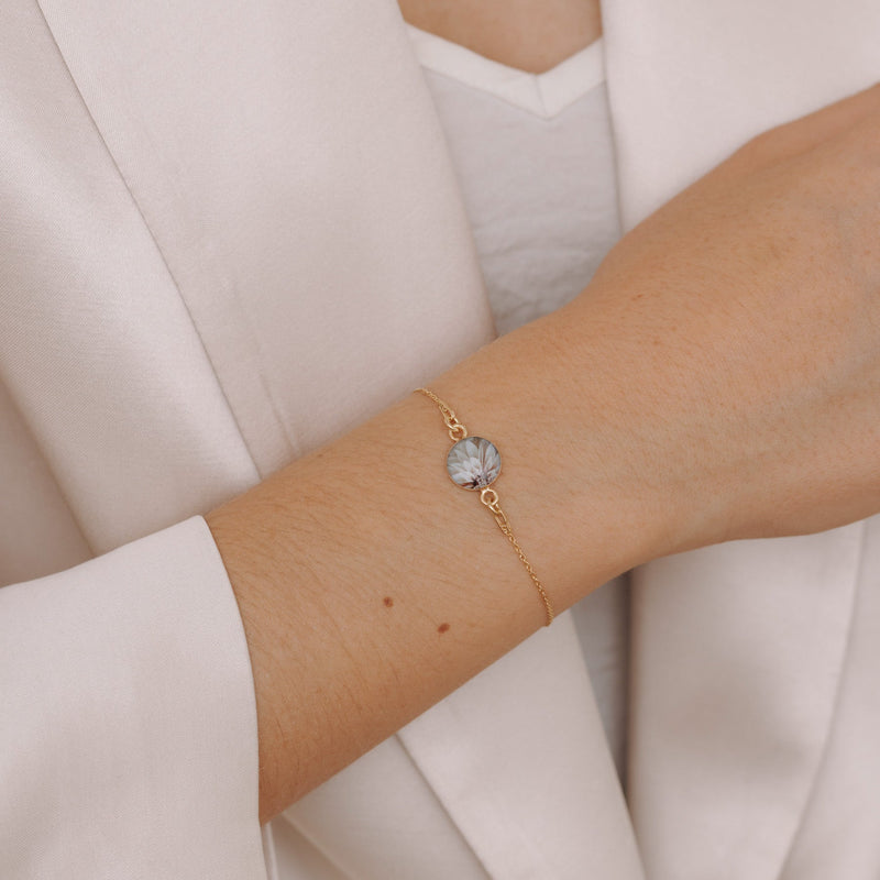 Armband, White Pearl Flower - Lückheide